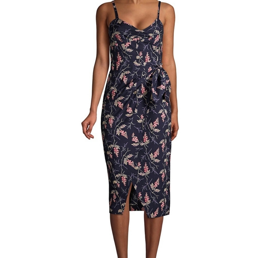 Rebecca Taylor Ivie Wrap dress Blue NWT